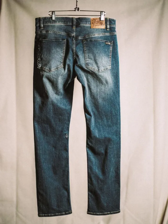Mens Jeans Volcom Solver Modern Fit Jeans 8211 Biarritz Blue