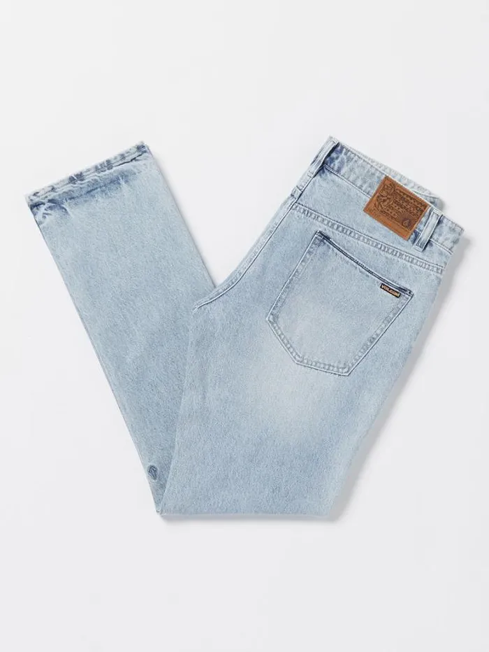 Mens Jeans Volcom Vorta Slim Fit Jeans 8211 Sandy Indigo