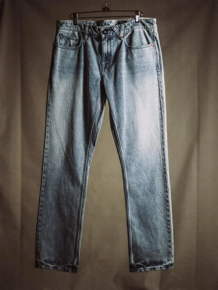 Mens Jeans Volcom Vorta Slim Fit Jeans 8211 Sandy Indigo