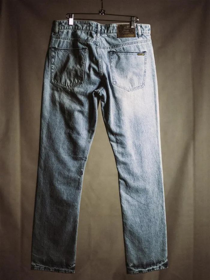 Mens Jeans Volcom Vorta Slim Fit Jeans 8211 Sandy Indigo