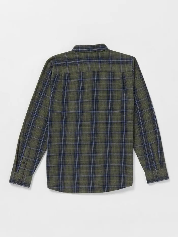 Mens Shirts and Flannels Volcom Heavy Twills Long Sleeve Flannel 8211 Old Mill