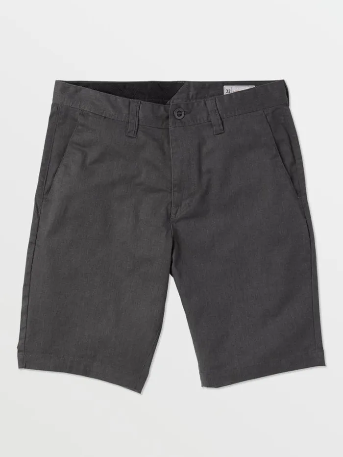 Mens Shorts Volcom Frickin Modern Stretch Chino Shorts 8211 Charcoal Heather