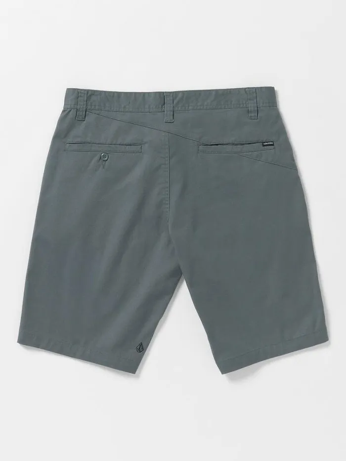 Mens Shorts Volcom Frickin Modern Stretch Chino Shorts 8211 Dark Slate