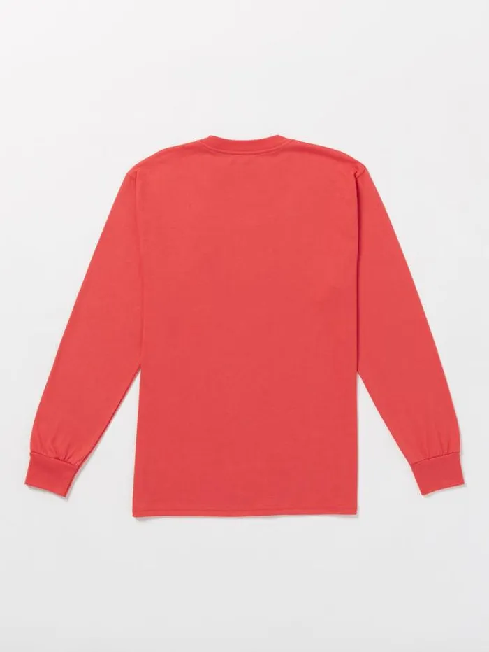 Mens TShirts and Tanks Volcom Cheezmoso Long Sleeve Tee 8211 Flash Red