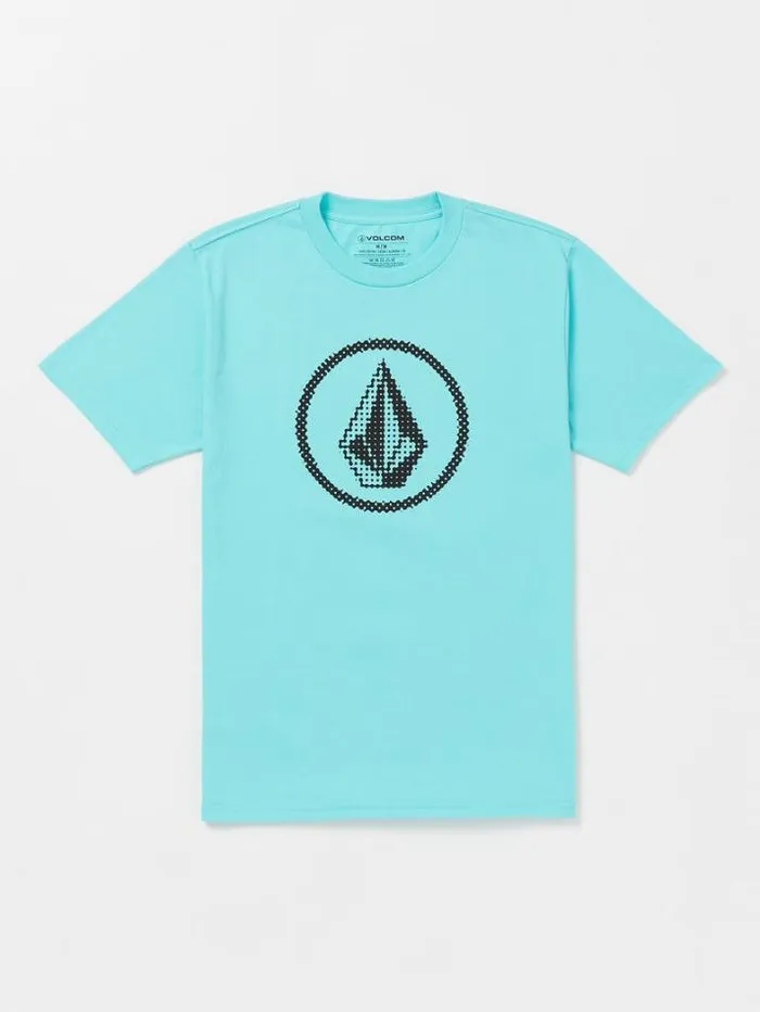 Mens TShirts and Tanks Volcom Circle Stone Short Sleeve Tee 8211 Neon Blue
