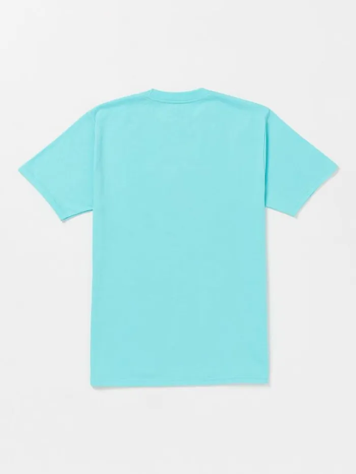 Mens TShirts and Tanks Volcom Circle Stone Short Sleeve Tee 8211 Neon Blue