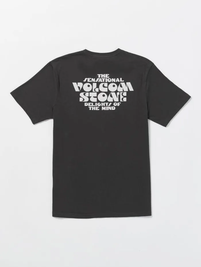 Mens TShirts and Tanks Volcom Delights Farm To Yarn Short Sleeve Tee 8211 Stealth