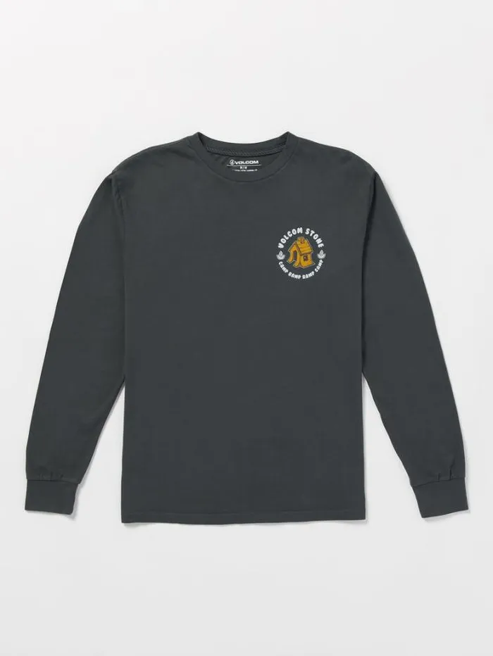 Mens TShirts and Tanks Volcom Entertainment Fat Tony Long Sleeve Tee 8211 Stealth