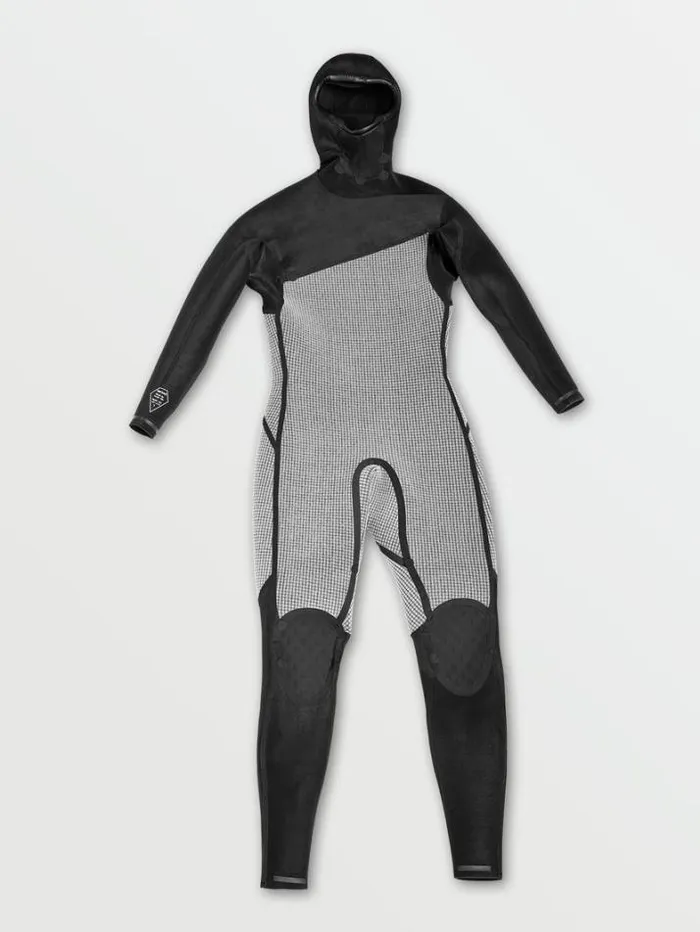 Mens Wetsuits Volcom Modulator 43mm Hooded Chestzip Fullsuit 8211 Black