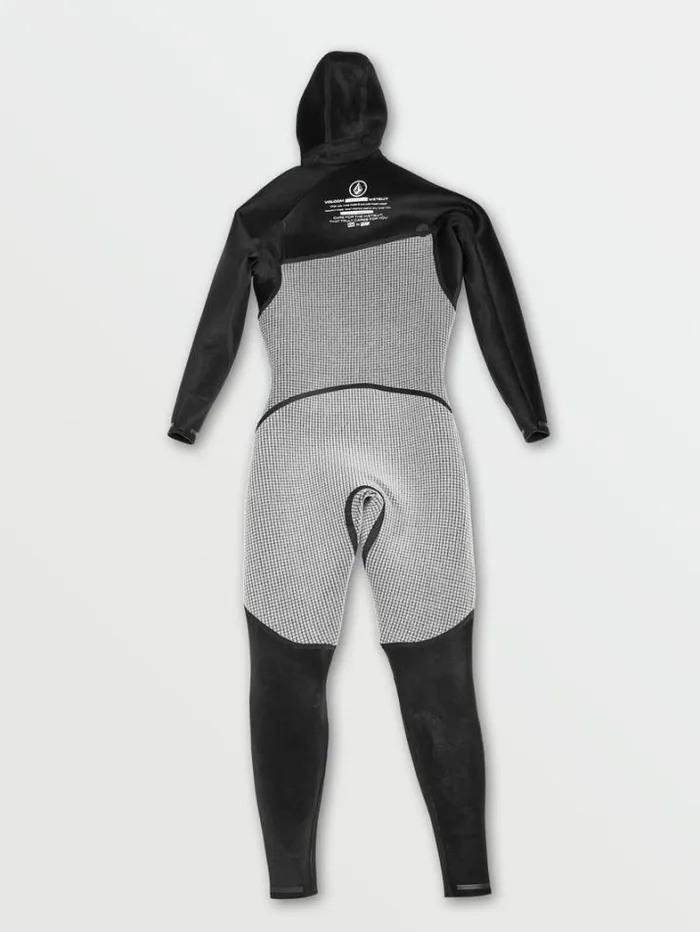 Mens Wetsuits Volcom Modulator 43mm Hooded Chestzip Fullsuit 8211 Black