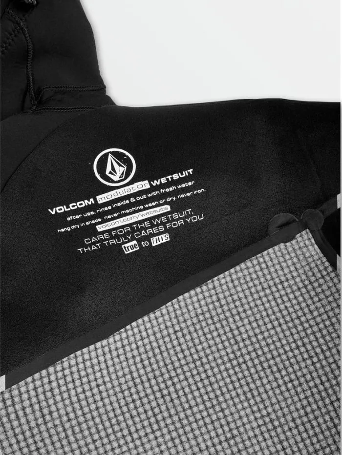 Mens Wetsuits Volcom Modulator 43mm Hooded Chestzip Fullsuit 8211 Black