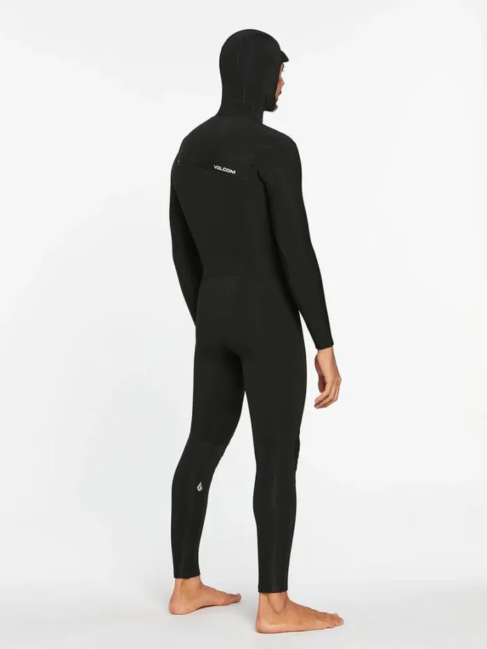 Mens Wetsuits Volcom Modulator 43mm Hooded Chestzip Fullsuit 8211 Black