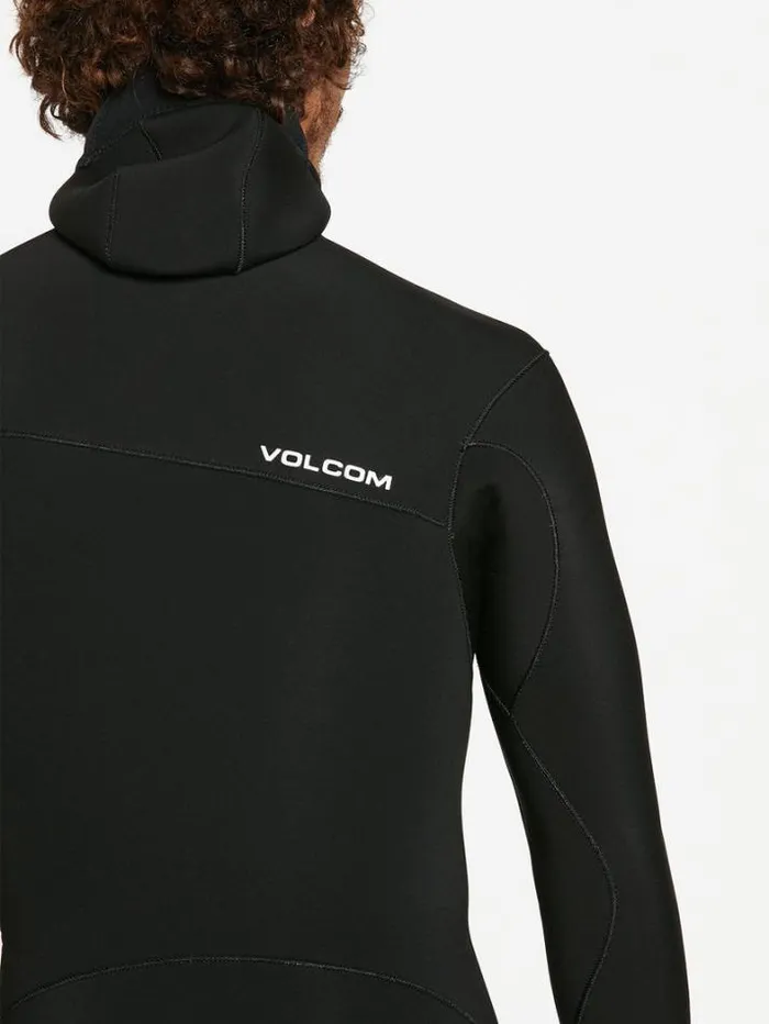 Mens Wetsuits Volcom Modulator 43mm Hooded Chestzip Fullsuit 8211 Black