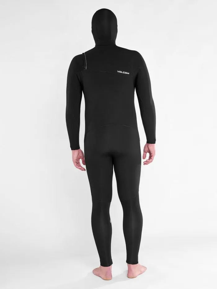 Mens Wetsuits Volcom Modulator 43mm Hooded Chestzip Fullsuit 8211 Black