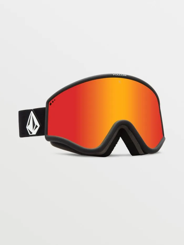 MensWomensKids Goggles Volcom Yae Goggle 8211 Matte Black Red Chrome