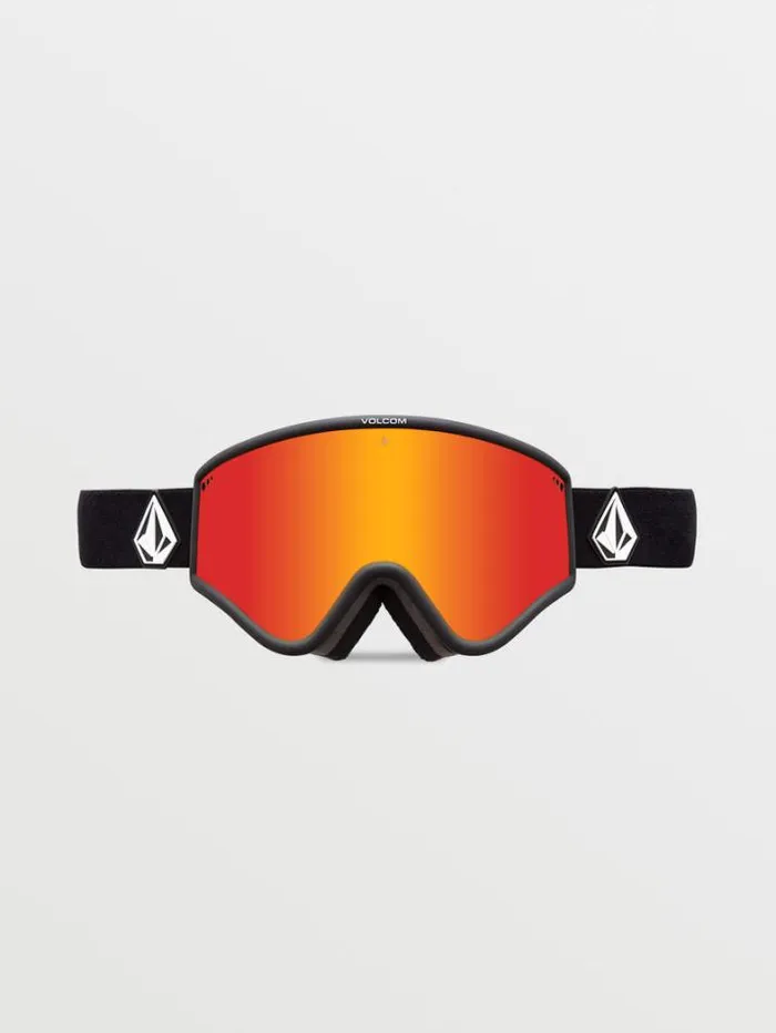 MensWomensKids Goggles Volcom Yae Goggle 8211 Matte Black Red Chrome