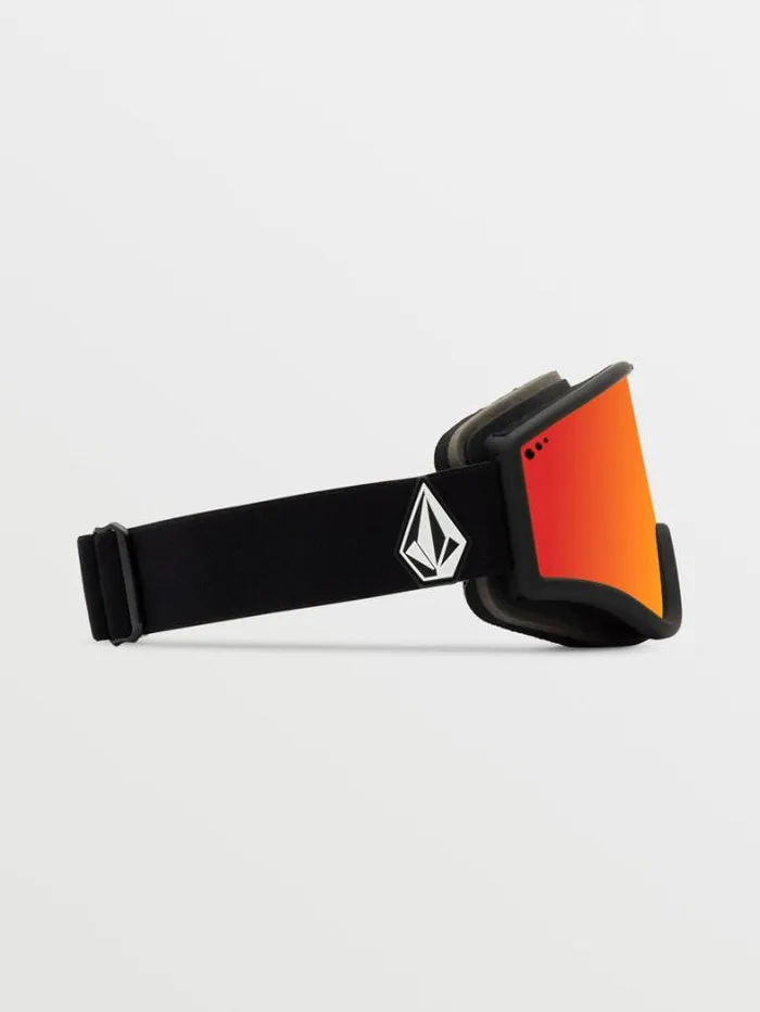 MensWomensKids Goggles Volcom Yae Goggle 8211 Matte Black Red Chrome