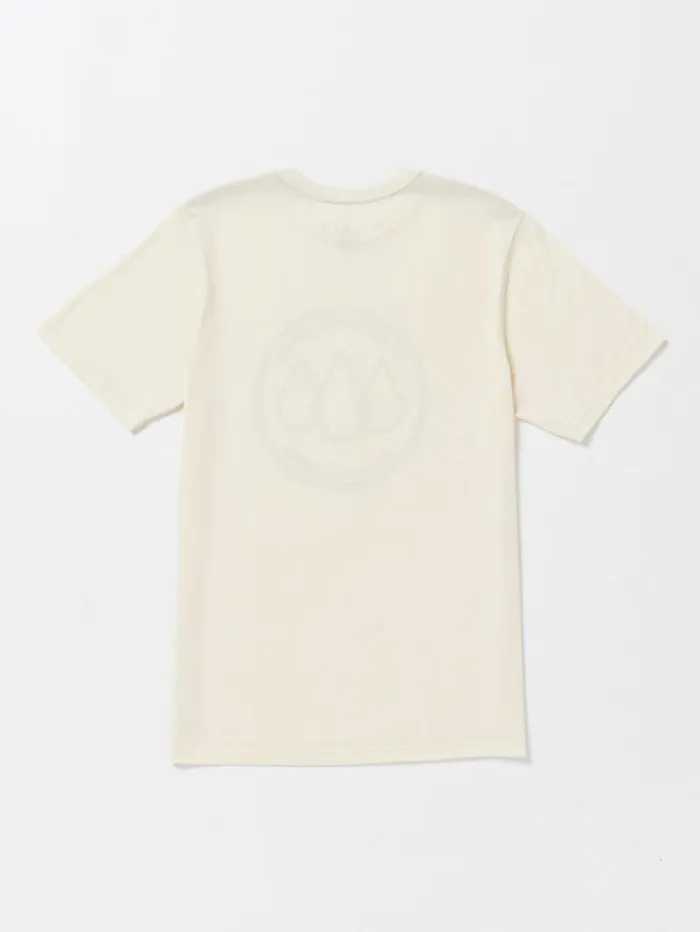 MensWomens Mountain Biking Volcom Stone Link Short Sleeve Tee 8211 Off White Heater