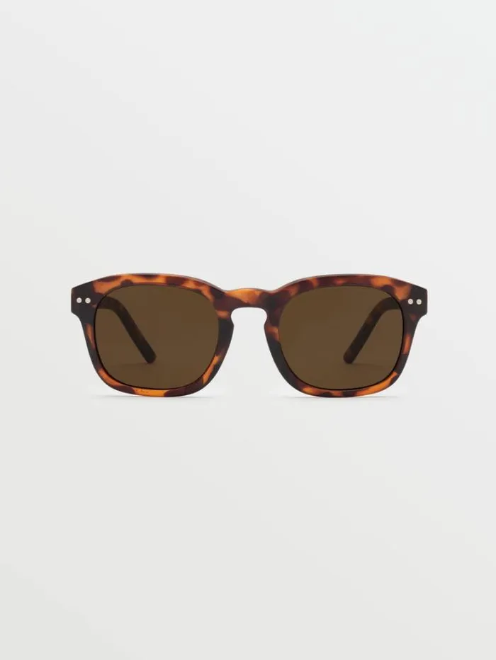 MensWomens Sunglasses Volcom Earth Tripper Sunglasses 8211 Matte TortBronze