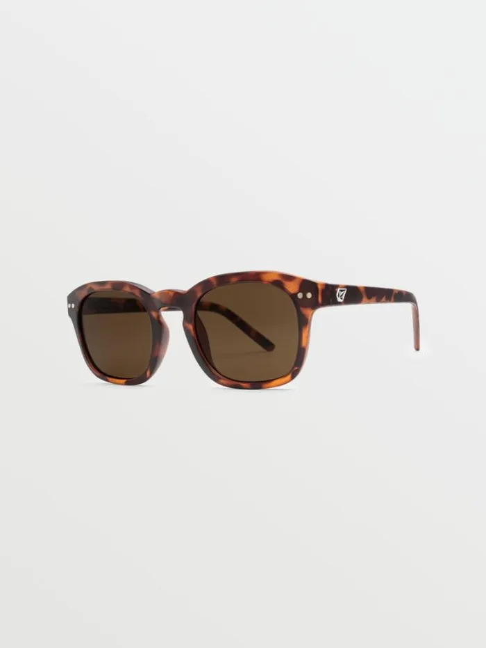 MensWomens Sunglasses Volcom Earth Tripper Sunglasses 8211 Matte TortBronze
