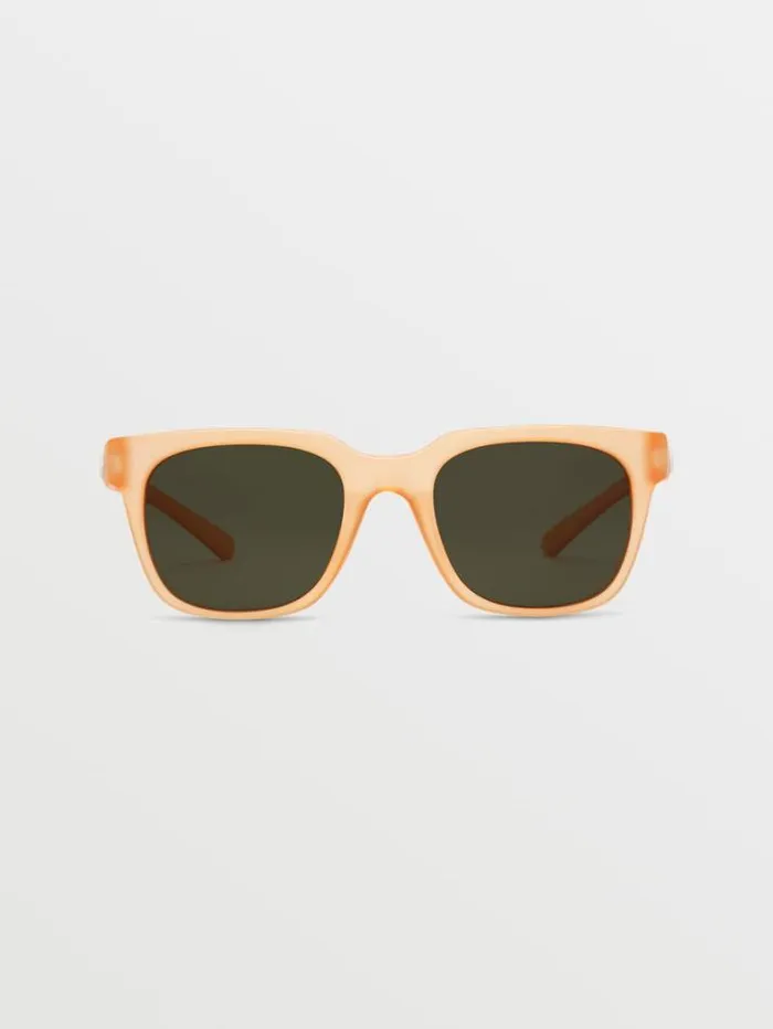 MensWomens Sunglasses Volcom Morph Sunglasses 8211 Matte AmberGreen Gray