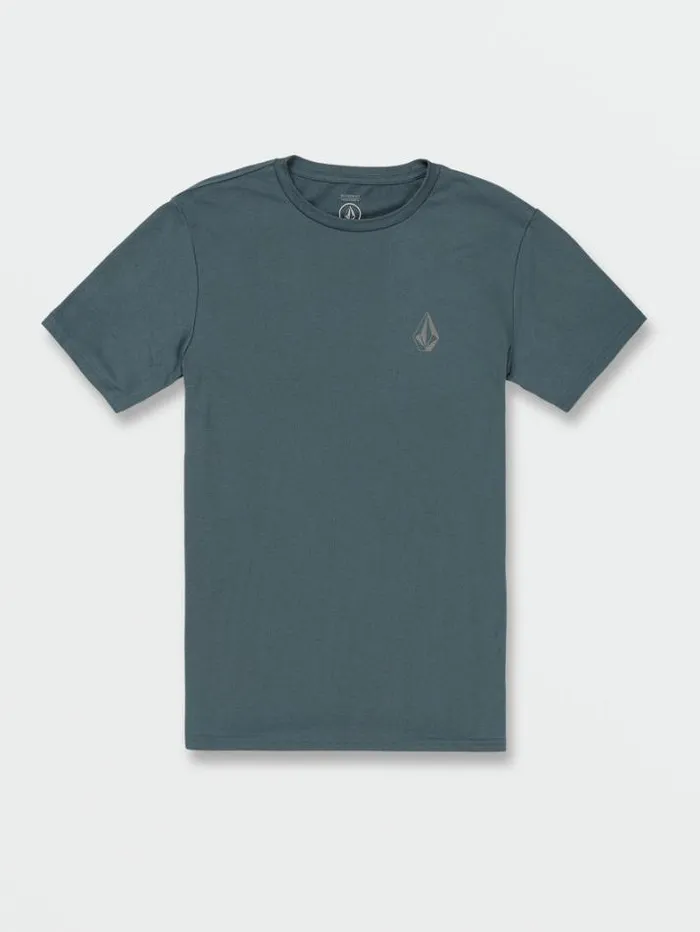 MensWomensWorkwear Tops and Tees Volcom Stone Tech Short Sleeve Tee 8211 Cruzer Blue