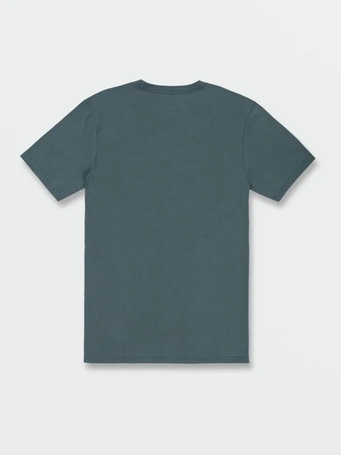 MensWomensWorkwear Tops and Tees Volcom Stone Tech Short Sleeve Tee 8211 Cruzer Blue