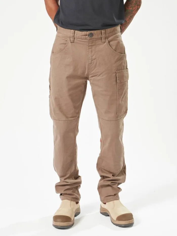 MensWorkwear Pants Volcom Caliper Work Pants 8211 Brindle