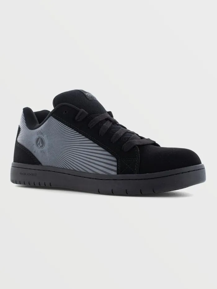 Mens Workwear Shoes Volcom Workwear Stone Op Art Shoes 8211 Black