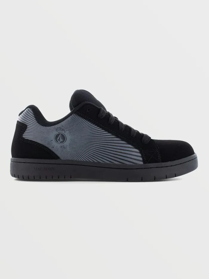 Mens Workwear Shoes Volcom Workwear Stone Op Art Shoes 8211 Black