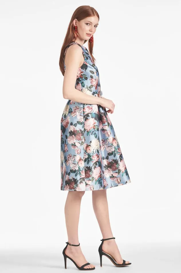 Midi Women Sachin and Babi Tish Dress 8211 Ice Blue Garden