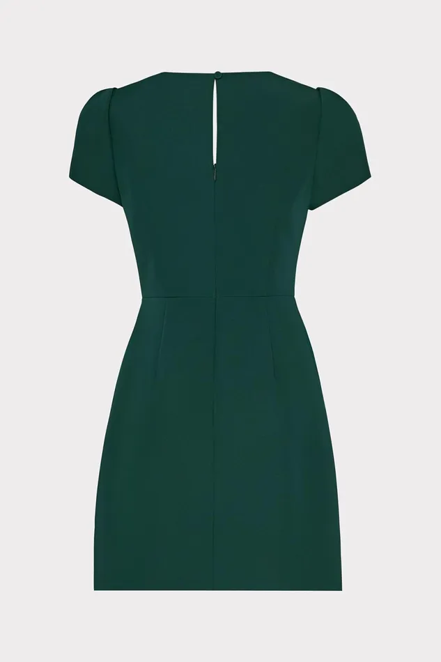 Milly Cady Atalie Dress Hunter Green Women Dresses