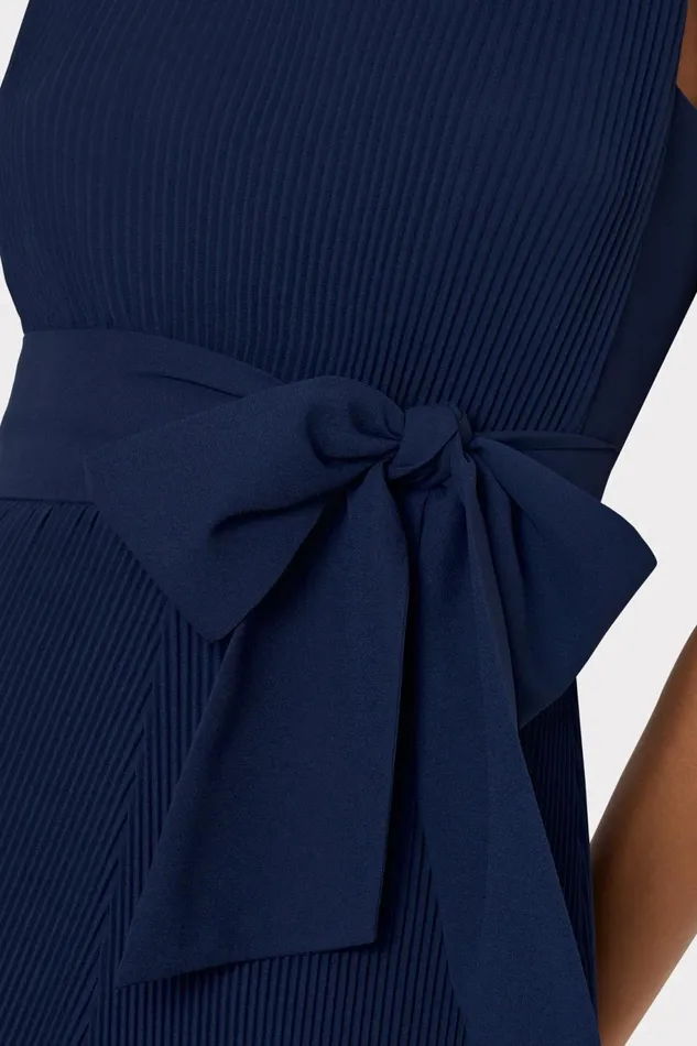 Milly Carreen Pleated Mini Dress Navy Women Dresses Milly Carreen Pleated Mini Dress Navy Women Dresses