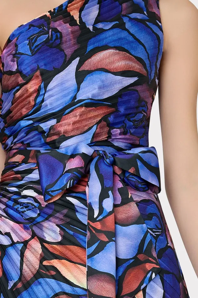 Milly Estelle Dream Rose Satin Dress Dream Rose Blue Women Dresses Milly Estelle Dream Rose Satin Dress Dream Rose Blue Women Dresses