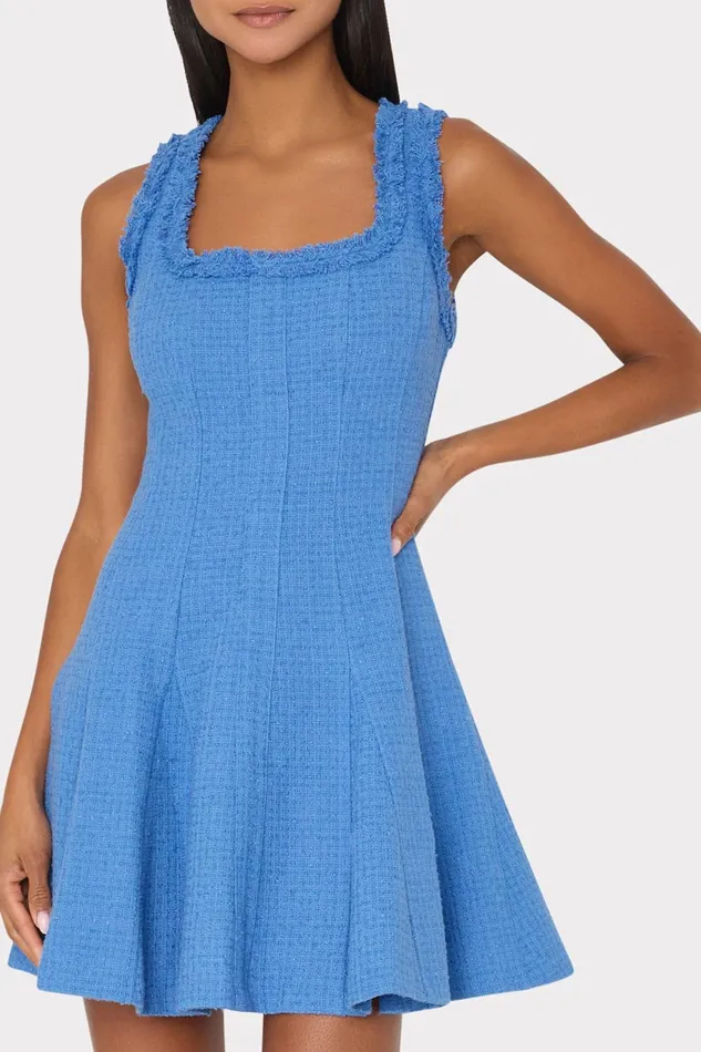 Milly Juniper Boucle Mini Dress Blue Women Dresses Milly Juniper Boucle Mini Dress Blue Women Dresses