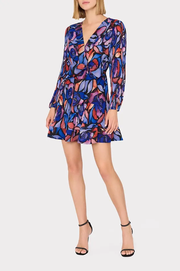 Milly Liv Dream Rose Pleated Dress Dream Rose Blue Women Dresses Milly Liv Dream Rose Pleated Dress Dream Rose Blue Women Dresses