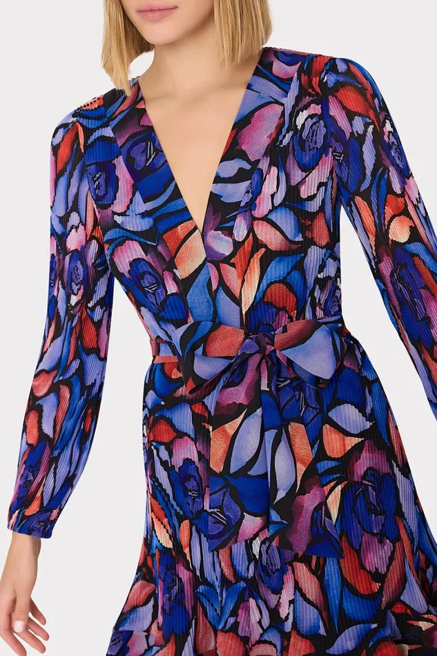 Milly Liv Dream Rose Pleated Dress Dream Rose Blue Women Dresses Milly Liv Dream Rose Pleated Dress Dream Rose Blue Women Dresses