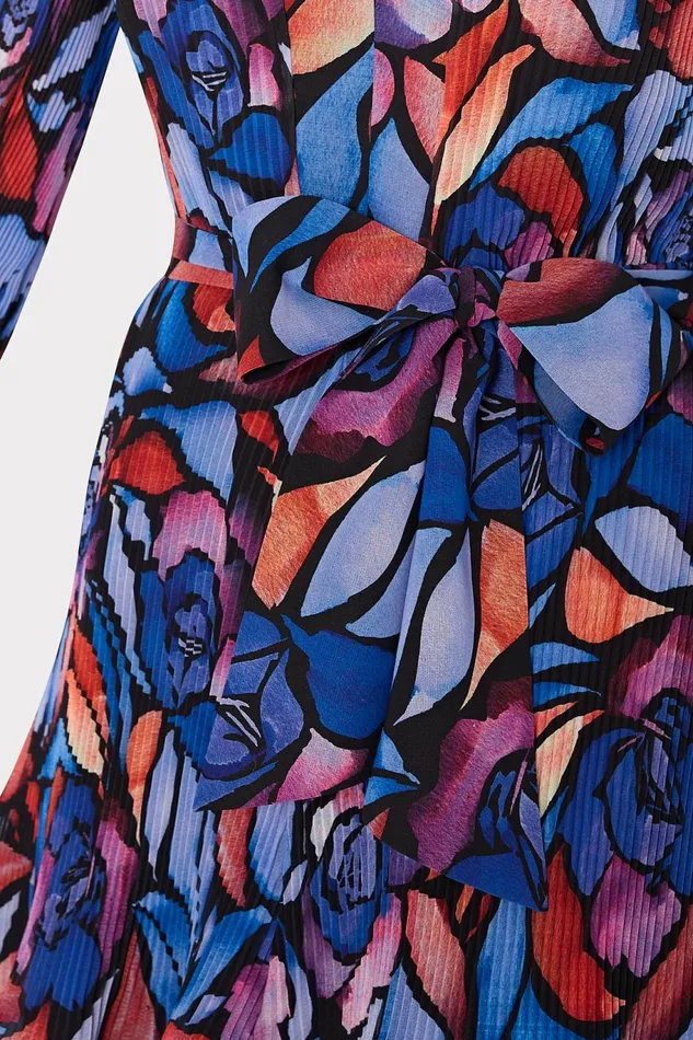 Milly Liv Dream Rose Pleated Dress Dream Rose Blue Women Dresses Milly Liv Dream Rose Pleated Dress Dream Rose Blue Women Dresses