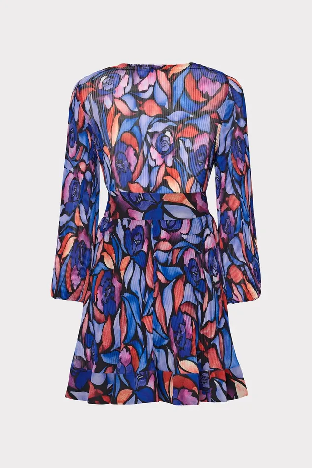 Milly Liv Dream Rose Pleated Dress Dream Rose Blue Women Dresses Milly Liv Dream Rose Pleated Dress Dream Rose Blue Women Dresses