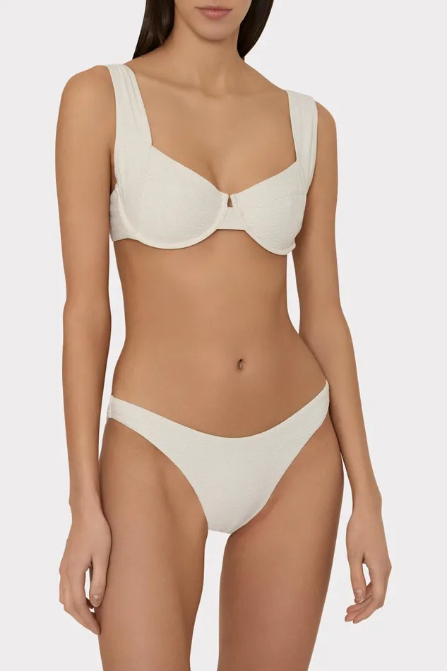 Milly Margot Chevron Bikini Bottom Beigegold Women Swim and Coverups Milly Margot Chevron Bikini Bottom Beigegold Women Swim and Coverups