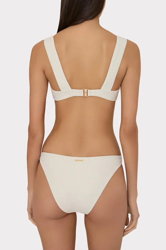 Milly Margot Chevron Bikini Bottom Beigegold Women Swim and Coverups Milly Margot Chevron Bikini Bottom Beigegold Women Swim and Coverups