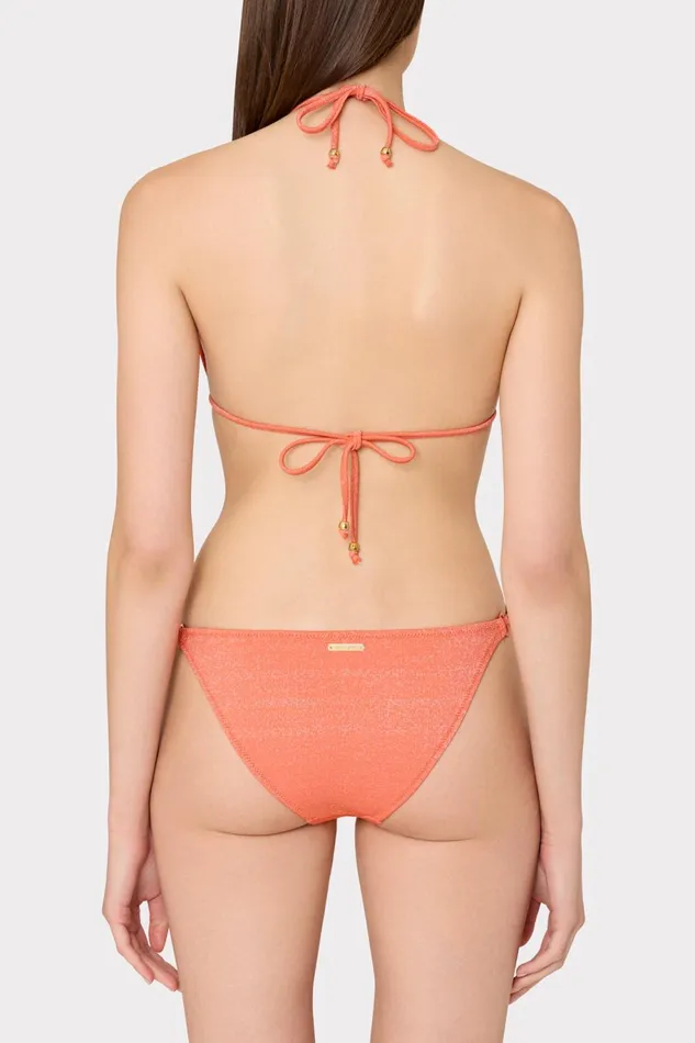 Milly Metallic Ring Bikini Bottom Orangesilver Women Swim and Coverups Milly Metallic Ring Bikini Bottom Orangesilver Women Swim and Coverups