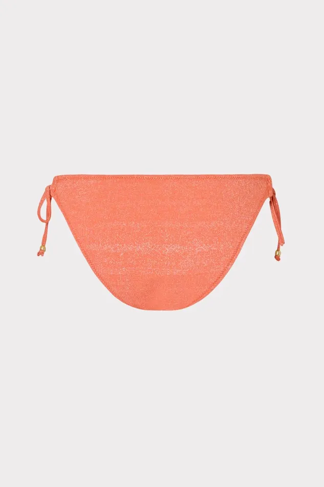 Milly Metallic Ring Bikini Bottom Orangesilver Women Swim and Coverups Milly Metallic Ring Bikini Bottom Orangesilver Women Swim and Coverups