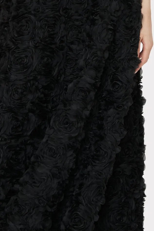 Milly Roxy Mesh Rose Gown Black Women Dresses Milly Roxy Mesh Rose Gown Black Women Dresses
