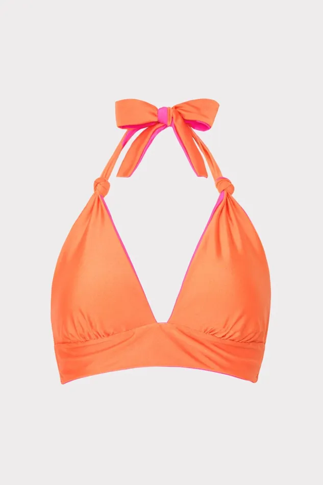 Milly Scala Reversible Bikini Top Pinkorange Women Swim and Coverups Milly Scala Reversible Bikini Top Pinkorange Women Swim and Coverups