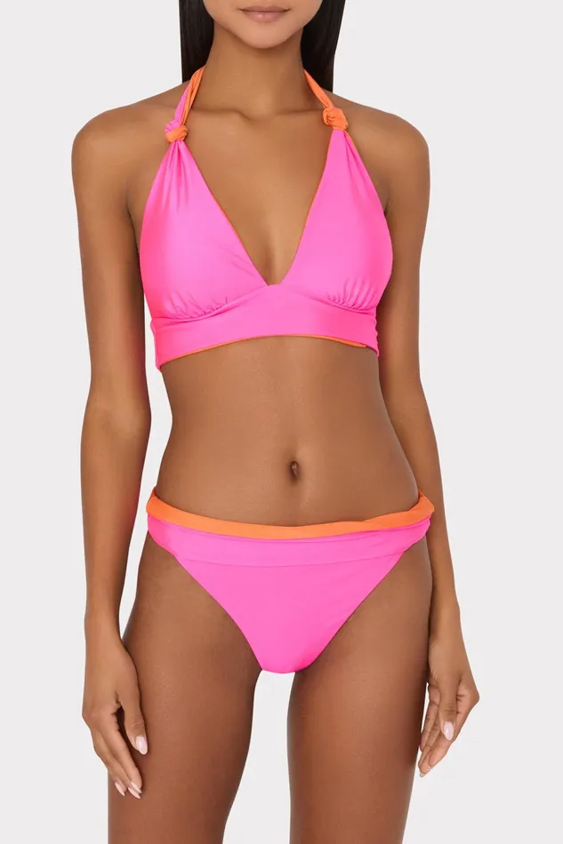 Milly Scala Reversible Bikini Top Pinkorange Women Swim and Coverups Milly Scala Reversible Bikini Top Pinkorange Women Swim and Coverups