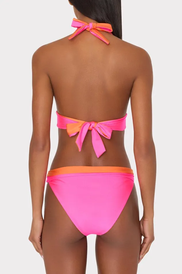 Milly Scala Reversible Bikini Top Pinkorange Women Swim and Coverups Milly Scala Reversible Bikini Top Pinkorange Women Swim and Coverups