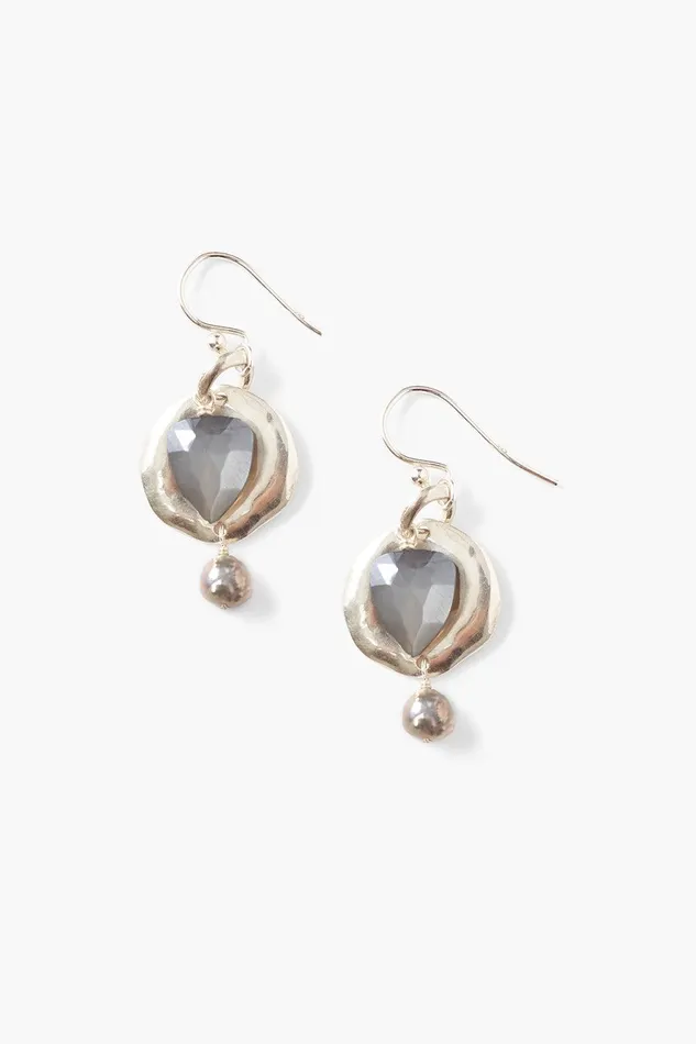 Moonstone and Pearl Ostra Earrings Women Chan Luu Earrings