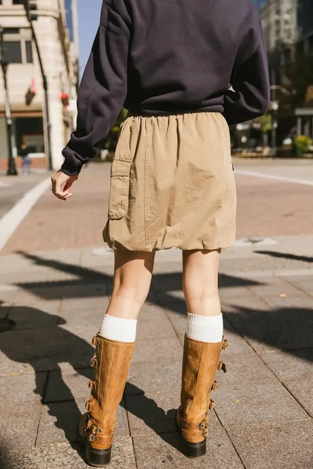 Morgan Cargo Skirt Khaki Women Bohme Skirts