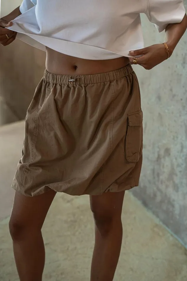 Morgan Cargo Skirt Khaki Women Bohme Skirts